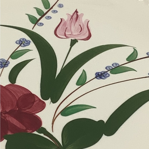 Southern Potteries Blue Ridge Hand Painted 12” Round Platter - Picture 7 of 14